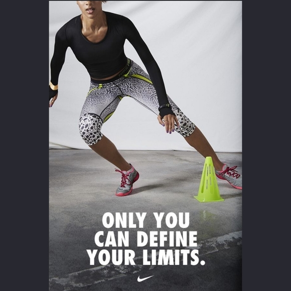 Nike Dri-fit Pro 3/4 Capri Volt/Black/White - Picture 6 of 9